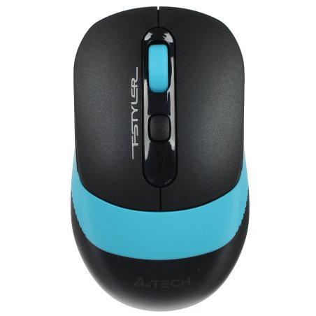 Мышь беспроводная A4Tech Fstyler FG10 черный/синий, 2000 dpi, радиоканал, USB, кнопки - 4
