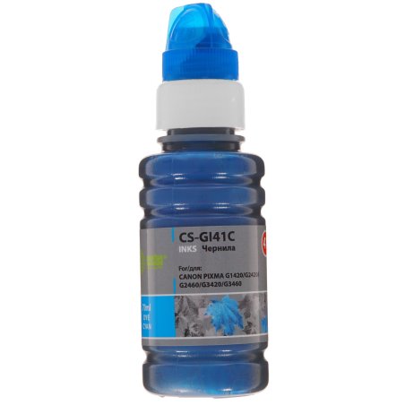Чернила Cactus CS-GI41C голубой 70мл для Canon PIXMA G1420/G2420/G2460/G3420/G3460