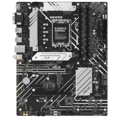 Материнская плата ASUS PRIME B660-PLUS D4, Socket LGA 1700, Intel B660, 4xDDR4, 4xSATA, 3xM.2, 1xPCIe 4.0 x16, 1xPCIe 3.0 x4, 1xHDMI, 1xDP, 1xVGA, 1x 1Gb LAN, 1xUSB-C 3.2 Gen 2x2, 2xUSB-A 3.2 Gen 2, 1xUSB-A 3.2 Gen 1, 2xUSB-A 2.0, 7.1, ATX