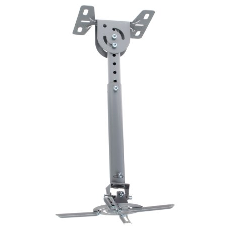 Крепеж Wize WPB-S серебро Универсальное комплект для проектора, длина штанги 44-64 см, наклон +/- 15°, поворот +/- 15°, до 12 кг, 260х260