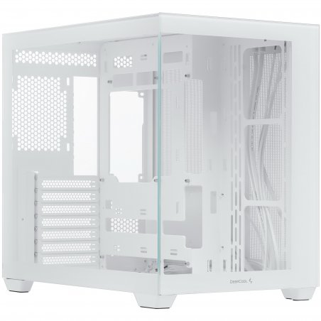 Компьютерный корпус Deepcool CG530 WH белый без БП ATX 2x120мм 2x140мм 2xUSB2.0 1xUSB3.0 audio bott PSU