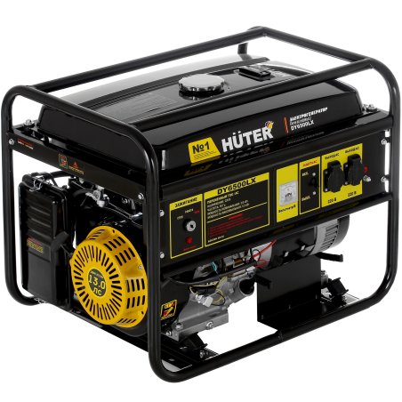 Электрогенератор бензиновый Huter DY6500LX, 5.5 кВт, 71 дБ, 74 кг