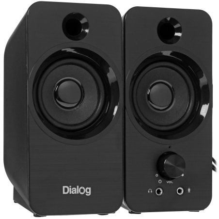 Акустическая система Dialog Stride AST-17UP 2.0, 10W RMS, PhoneOut, Mic In, черные, питание от USB