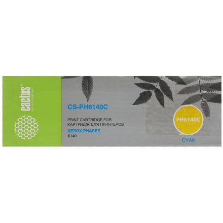 Картридж лазерный Cactus CS-PH6140C (106R01481) голубой (2000 стр.) для Xerox 6140