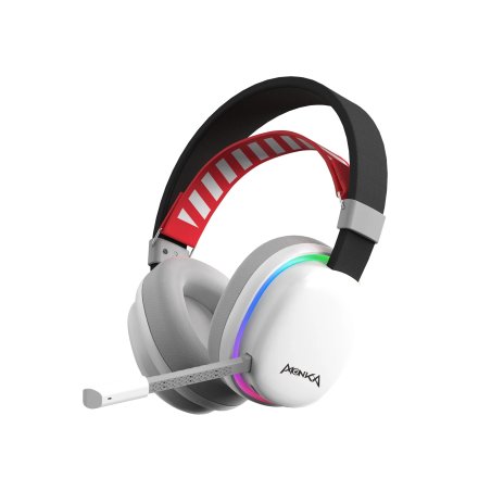 Гарнитура Marvo HG9069W Monka Echo белый, беспроводная + проводная, радиоканал, до 10 ч, подсветка, совместимость с PS5, Xbox