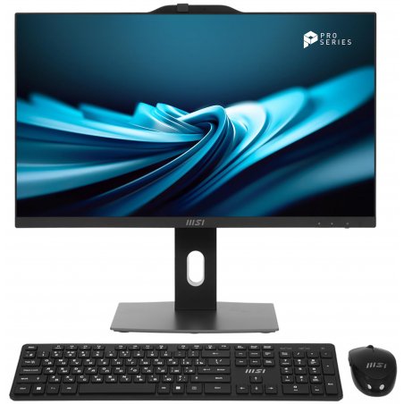 Моноблок MSI Pro AP242P 14M-662XRU 23.8" Full HD i3 14100 (3.5) 16Gb SSD 512Gb UHDG 730 noOS GbitEth WiFi BT 120W клавиатура мышь Cam черный 1920x1080 (9S6-AE0621-834)
