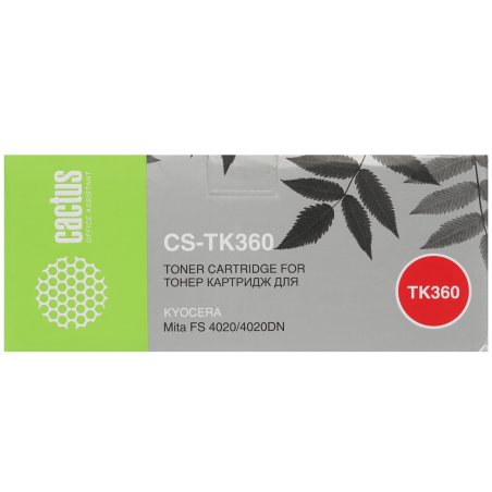 Картридж лазерный Cactus CS-TK360 черный (20000 стр.) для Kyocera Mita FS 4020/4020DN