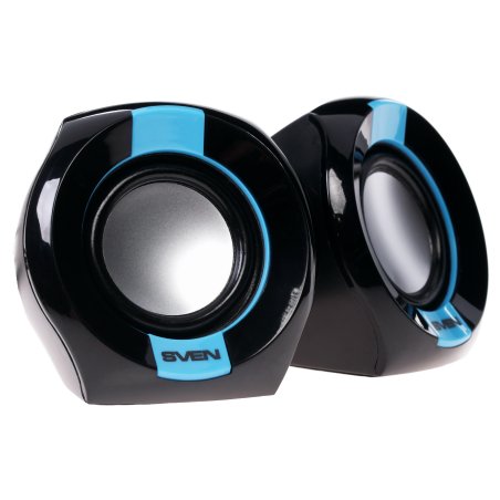 Акустическая система Sven 150 2.0 черный/синий 5Вт