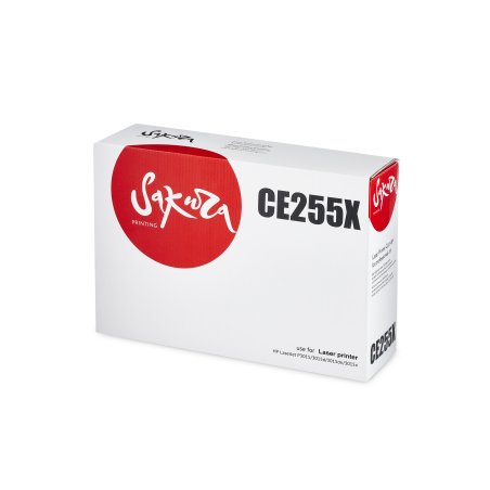 Картридж лазерный Sakura CE255X для HP LaserJet P3015/3015d/3015dn/3015x, черный, 12500 к.