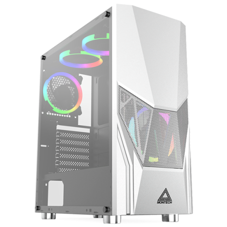 Компьютерный корпус Montech Heritage PRO (W) белый без БП mATX 5x120мм 2x140мм 2xUSB3.0 audio bott PSU