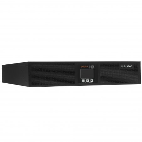 Источник бесперебойного питания On-line ExeGate EP285648RUS PowerExpert ULS-3000.LCD.AVR.C13.USB.RS232.SNMP.2U 3000VA/3000W, On-Line, PF=1, LCD, 6*IEC-C13, RS232, USB, SNMP-slot, Rackmount 2U/Tower, черный
