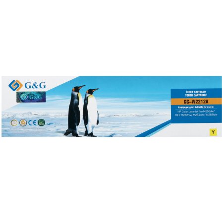 Картридж лазерный G&G GG-W2212A желтый (1250стр.) для HP M255/MFP M282/M283