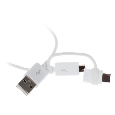 Кабель Samsung EP-DG930DWEGRU USB-microUSB/ USB Type-C белый 1.5м
