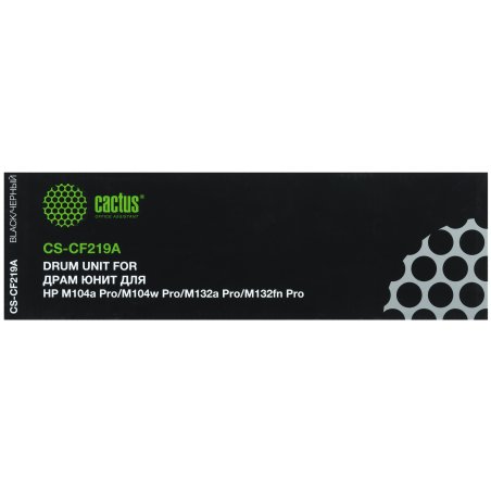 Фотобарабан Cactus CS-CF219A черный (12000стр.) для HP M104a Pro/M104w Pro/M132a Pro/M132fn Pro