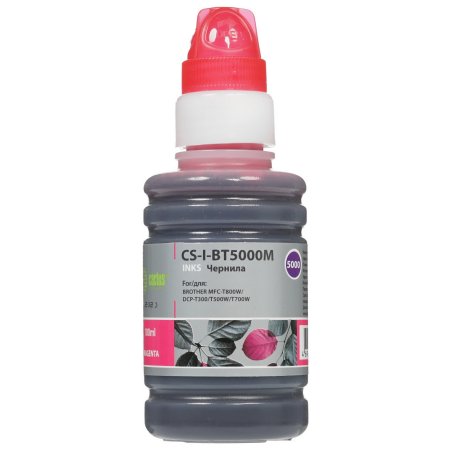 Чернила Cactus CS-I-BT5000M пурпурный 100мл для Brother DCP-T300, DCP-T500W,DCP-T700W, MFC-T800W