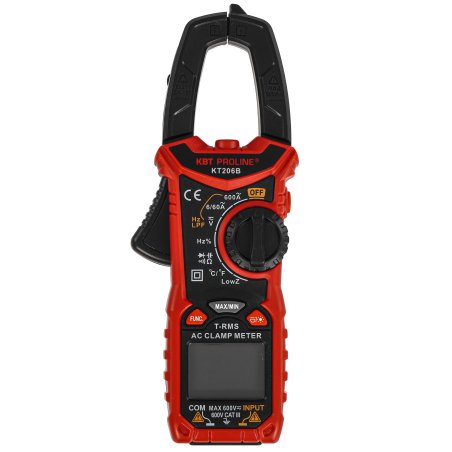 Клещи КВТ PROLINE KT206B токовые цифровые 600А 600/600В
