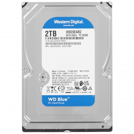 Жесткий диск WD SATA-III 2Tb WD20EARZ Desktop Blue (5400rpm) 64Mb 3.5"