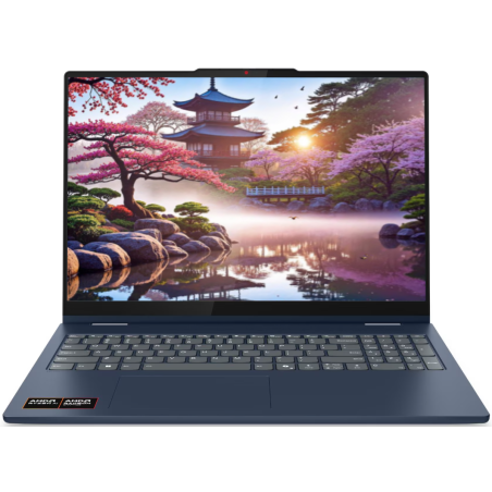 Ноутбук Lenovo IdeaPad 5 2-in-1 16AKP10 AMD Ryzen AI 7 350 2000MHz/16"/1920x1200/16Gb/512Gb SSD/AMD Radeon 860M/Wi-Fi/Bluetooth/Windows 11 Home (83KU000QUS ) Blue