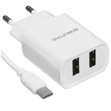 Сетевое зарядное устройство BOROFONE (6931474739148) BA53A Powerway 2USB белый