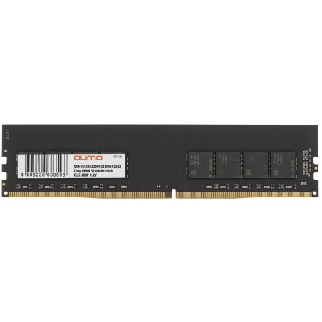 Оперативная память QUMO, DDR4, 32Gb (1x32Gb), 3200MHz, CL22, DIMM