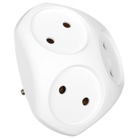 Разветвитель 3-м SPx-3-W без заземл. 10А бел. Эра Б0053481