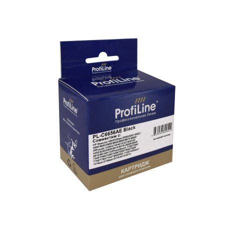 Картридж струйный ProfiLine PL-C6656A для принтеров HP DJ 450/2400/5550/7150/7350/7550/PSC/1110/OJ 4105/Fax 1240 Black пигмент
