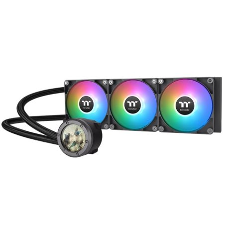 Система водяного охлаждения Thermaltake TH360 V2 Ultra ARGb Soc-AM5/AM4/1200/1700/1851 черный 4-pin 25.8dB Al+Cu LCD Ret (CL-W384-PL12SW-A)