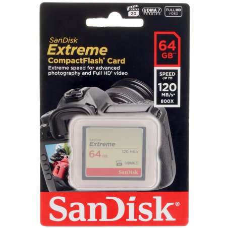 Флеш карта CF 64Gb SanDisk Extreme 120Mb/s