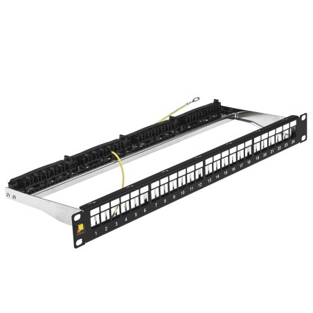 Патч-панель наборная Lanmaster LAN-PPN24OK-STP 19" 1U 24x FTP