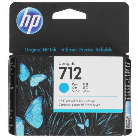 Картридж струйный HP 712 3ED67A голубой (29мл) для HP DJ Т230/630