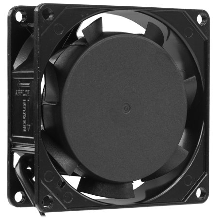 Вентилятор для корпуса Rexant RX 8025HS 220VAC черный, 80 мм, 2450 об/мин, 29 дБ, 2 pin