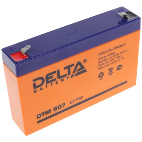 Батарея Delta DTM 607 (6V, 7Ah)