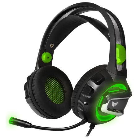 Гарнитура игровая Crown CMGH-3002 черный/зеленый