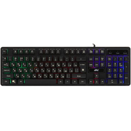 Клавиатура проводная Defender Arx GK-196L RU, USB, черный
