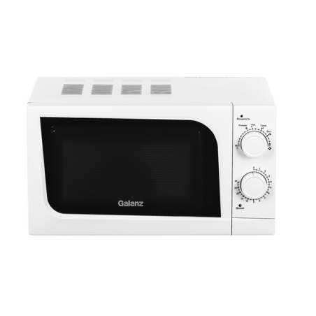 Микроволновая печь Galanz MOS-2004MW белый, 20 л, 700 Вт, переключатели - поворотный механизм