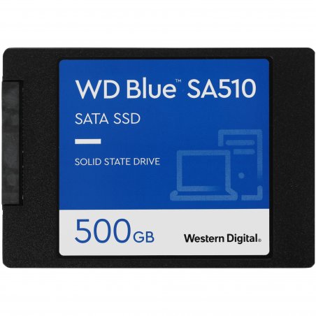 Накопитель SSD WD Blue SA510 WDS500G3B0A, 500GB, SATA III, 2.5", R/W 560/510