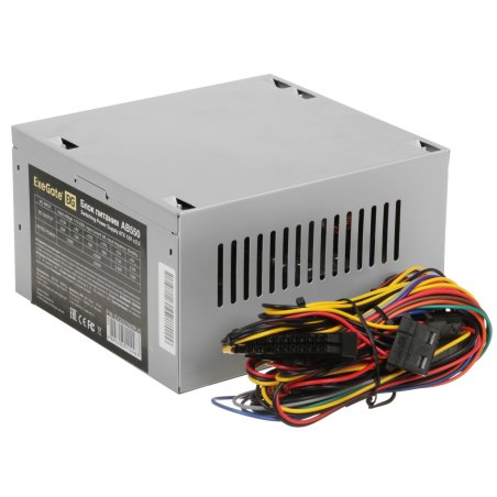 Блок питания ExeGate AB550 (EX282066RUS), 550Вт, 80мм, серебряный