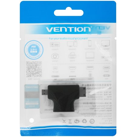 Адаптер-переходник Vention HDMI 19F/Mini HDMI+Micro HDMI