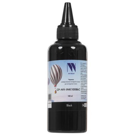 Чернила NVPrint NV-INK100 черный универсальные на водной основе для аппаратов Canon (100 ml) (Китай)