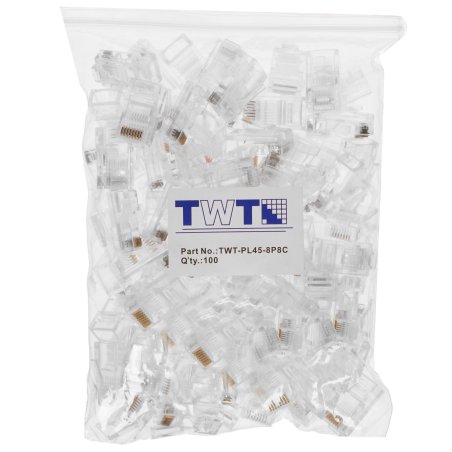 Коннектор медный Lanmaster TWT-PL45-8P8C UTP RJ45 кат.5e (упак.:100шт)