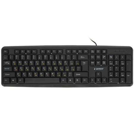 Клавиатура проводная Gembird KB-8320UXL-BL, USB, черный