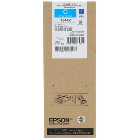 Картридж струйный Epson C13T944240 голубой (3000 стр.) для WorkForce WF-C5290DW WF-C5290, WF-C5790DWF WF-C5790