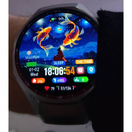 Умные часы HUAWEI Watch GT 6 Pro ATM-B29, 1.47" AMOLED, Wi‑Fi, Bluetooth, NFC, 5 ATM/IP69, коричневый / серебристый