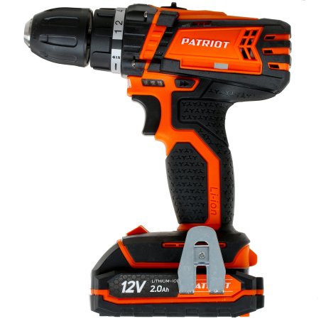 Дрель-шуруповерт аккумуляторная Patriot BR 111ES, Аккумуляторная, 12В, 2 АКБ, Кейс