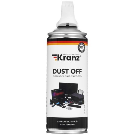 Пневматический очиститель Kranz DUST OFF, 520 мл (400 мл), аэрозоль