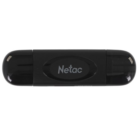 Кард-ридер Netac WK14/черный/SD/SDHC/SDXC/microSD/microSDHC/microSDXC/USB 3.0/USB Type-C/пластик