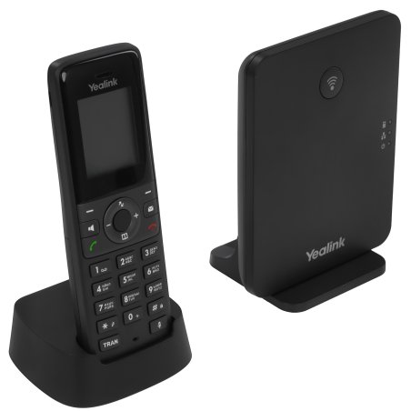 Беспроводная телефонная IP-DECT-система YEALINK W71P (база W70B+трубка W71H) до 10 SIP-аккаунтов, до 10 трубок на базу, до 20 вызовов, шт