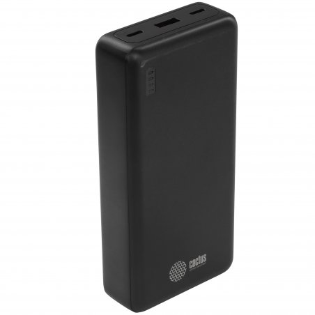 Портативный аккумулятор Cactus CS-PBFSDA-20000 20000mAh 4.5A USB-A/2xUSB-C черный