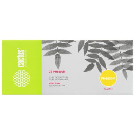 Картридж лазерный Cactus CS-PH6140M (106R01482) пурпурный (2000 стр.) для Xerox 6140