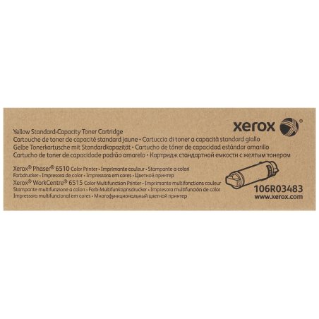 Картридж лазерный Xerox 106R03483 желтый для Phaser 6510/WorkCentre 6515 1000 стр.(Channels)